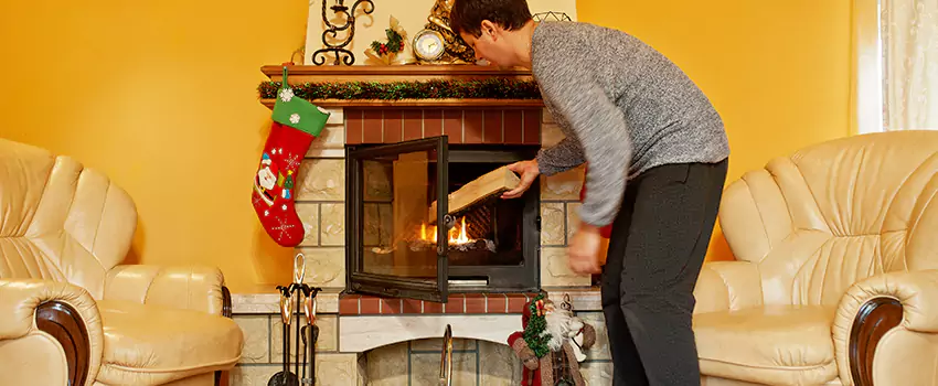 Rusted Metal Fireplace Restoration in Buckeye, Arizona